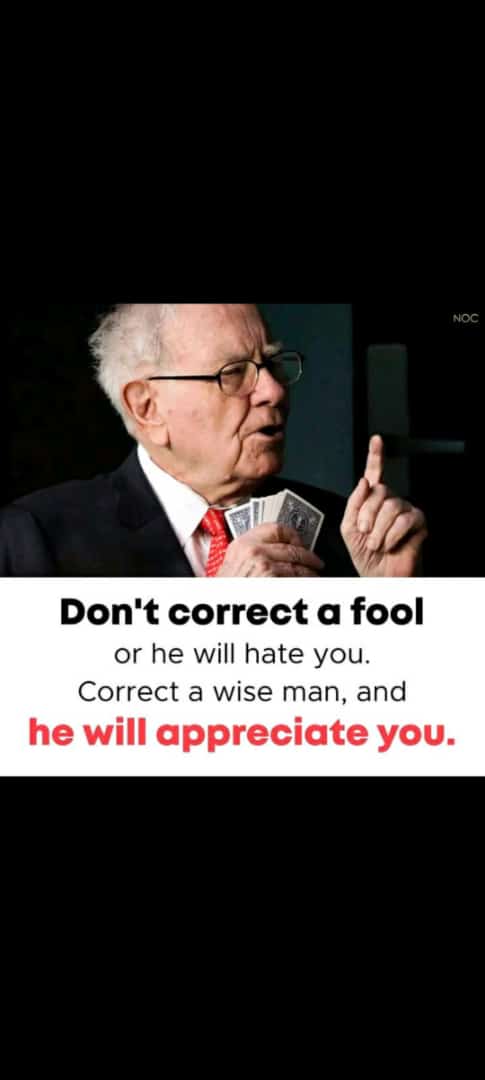 Dont correct fools