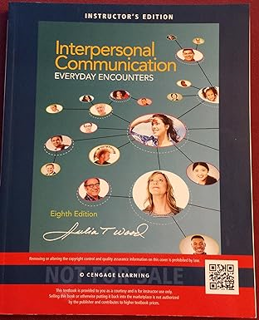 [PDF] Download Interpersonal Communication: Everyday Encounters -  Julia T. Wood (Author)  [Full Bo