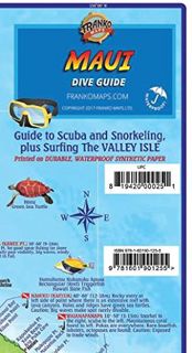 Get [PDF EBOOK EPUB KINDLE] Maui Hawaii Dive & Snorkeling Guide Franko Maps Waterproof Map by unknow