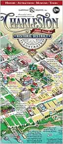 GET PDF EBOOK EPUB KINDLE Charleston Historic District Illustrated Map by Michael Karpovage 📒