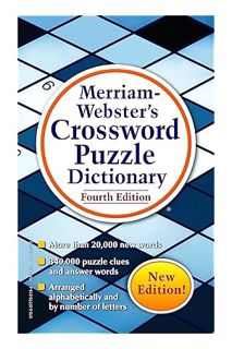 Download Ebook Merriam-Webster’s Crossword Puzzle Dictionary by Merriam-Webster