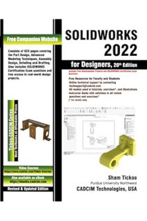 Ebook Download SOLIDWORKS 2022 for Designers, 20th Edition by Prof. Sham Tickoo Purdue Univ. and CAD