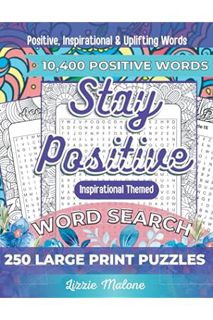 DOWNLOAD PDF 250 Positive Word Search for Adults, Teen & Seniors: Large Print Word Search Puzzle Act