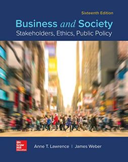 GET EBOOK EPUB KINDLE PDF Loose-Leaf for Business and Society by  Anne Lawrence &  James Weber 💓