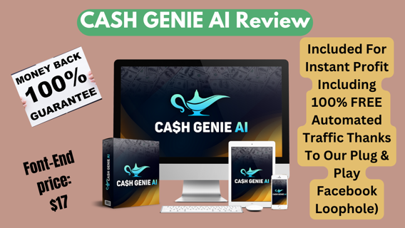 CASH GENIE AI Review-create Facebook Loophole For Instant Profit & get 100% FREE Automated Traffic!
