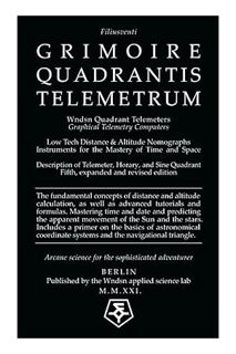 (PDF) (Ebook) Wndsn Quadrant Telemeters: Graphical Telemetry Computers: Low Tech Distance & Altitude