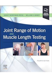 EBOOK PDF Joint Range of Motion and Muscle Length Testing by Nancy Berryman Reese PT PhD MHSA FAPTA