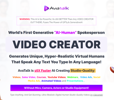 Create Hyper-Realistic Virtual Humans Speaking Video in Any Language with AvaTalk!