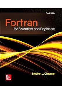(Ebook Free) FORTRAN FOR SCIENTISTS & ENGINEERS by Stephen Chapman