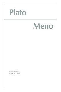 Download Ebook Meno (Hackett Classics) by Plato