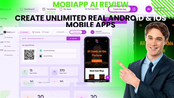 MobiApp AI Review -Create Unlimited Real  Android & IOS Mobile Apps