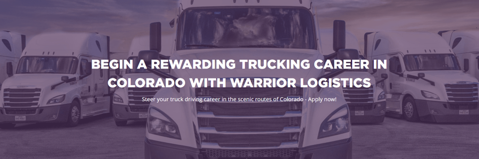 High-Paying CDL Truck Driving Jobs in Colorado at Warrior Logistics