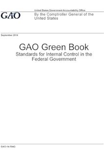 (PDF Download) GAO Green Book Standards for Internal Control in the Federal Government by United Sta
