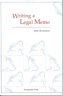 [DOWNLOAD $PDF$] Writing a Legal Memo (Career Guides) Written by  John Bronsteen (Author)  [Full Bo