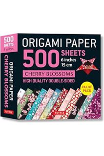 (DOWNLOAD (EBOOK) Origami Paper 500 sheets Cherry Blossoms 6"" (15 cm): Tuttle Origami Paper: Double