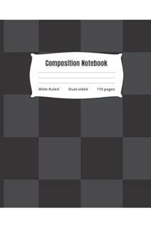 (PDF Download) Composition Notebook College Ruled: Black Chess Design | Cute Aesthetic Lined Journal