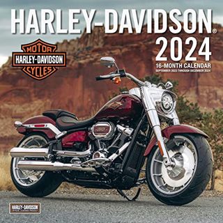 PDF [eBook] Harley-Davidson 2024: 16-Month 12x12 Wall Calendar - September 2023 through December 202