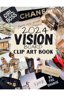 PDF Free 2024 Vision Board Clip Art Book: Inspirational Words Life Aspects & Images in All Categorie