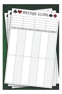 Download Pdf Bridge score Pads: The Perfect Bride Score Sheets Book For Over 100 Games. by Anachroni