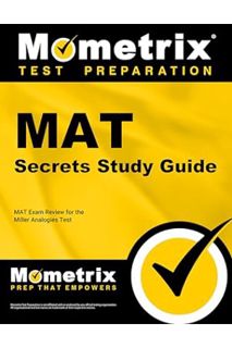DOWNLOAD EBOOK MAT Secrets Study Guide: MAT Exam Review for the Miller Analogies Test by MAT Exam Se