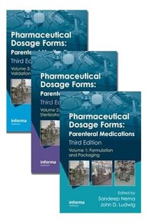 (EBOOK) (PDF) Pharmaceutical Dosage Forms: Parenteral Medications, Third Edition. 3 Volume Set by Sa