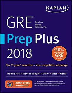 Download❤️eBook✔️ GRE Prep Plus 2018: Practice Tests + Proven Strategies + Online + Video + Mobile (
