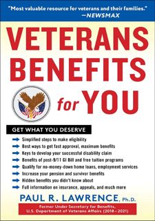 (Book) READ PDF: Veterans Benefits for You: Get What You Deserve