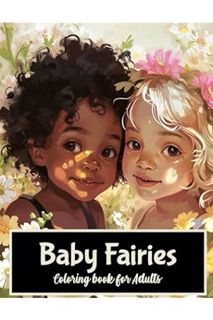 PDF Free Baby Fairies: A Coloring Book for Adults featuring 50 beautiful grayscale images of baby fa