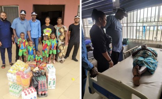 DIRECTOR ALADIN & D. VISITS ORPHANAGE, CELEBRATES EASTER WITH PATIENTS AT GENERAL HOSPITAL, CALABAR