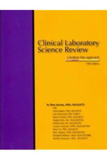 Pdf Free Clinical Laboratory Science Review: A Bottom Line Approach by Patsy Jarreau