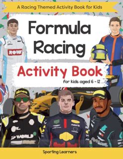 Read EPUB KINDLE PDF EBOOK Formula Racing Activity Book For Kids Aged 6-12: Motor Racing Themed Word