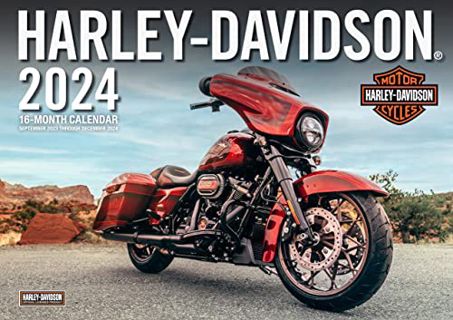 PDF [Download] Harley-Davidson 2024: 16-Month 17x12 Wall Calendar - September 2023 through December