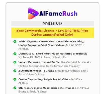 AI Fame Rush Review — Discount And $100k Bonus