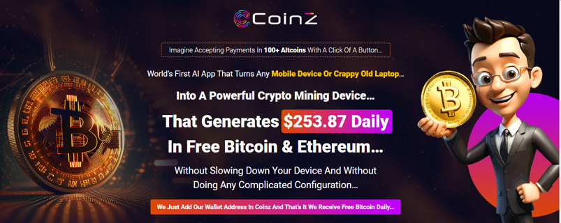 Coinz Review - Generates $253.87 Daily In Free Bitcoin & Ethereum