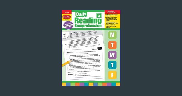 [EBOOK] ❤ Evan-Moor Daily Reading Comprehension, Grade 4 - Homeschooling & Classroom Resource W