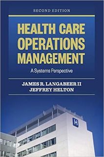 eBook ✔️ PDF Health Care Operations Management: A Systems Perspective Complete Edition