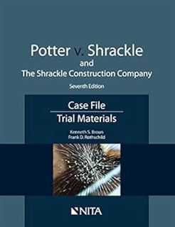 View EPUB KINDLE PDF EBOOK Potter v. Shrackle and The Shrackle Construction Company: Case File, Tria