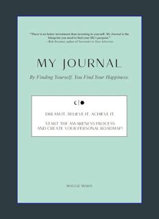 [EBOOK] [PDF] My Journal: By Finding Yourself, You Find Your Happiness.     Paperback – February 27