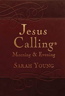 [GET] KINDLE PDF EBOOK EPUB Jesus Calling Morning and Evening, Brown Leathersoft Hardcover, with Scr