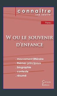 READ [PDF] 💖 Fiche de lecture W ou le Souvenir d'enfance de Perec (Analyse littéraire de référe