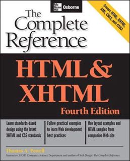 [View] EPUB KINDLE PDF EBOOK HTML & XHTML: The Complete Reference (Osborne Complete Reference Series