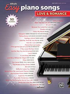 [ACCESS] EBOOK EPUB KINDLE PDF Alfred's Easy Piano Songs -- Love & Romance: 50 Classics by  Alfred M