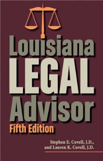 [Get] [EPUB KINDLE PDF EBOOK] Louisiana Legal Advisor: Fifth Edition by  Stephen Covell &  Lauren Co