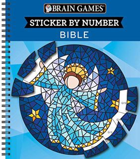 View [PDF EBOOK EPUB KINDLE] Brain Games - Sticker by Number: Bible (28 Images to Sticker) by  Publi