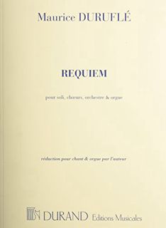 GET [EBOOK EPUB KINDLE PDF] Requiem, Op. 9: Choral/Vocal Score by  Maurice Durufle 📘