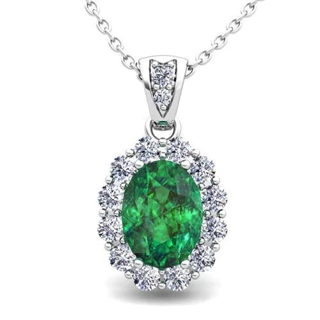 Presenting the Timeless Elegance of the Green Emerald Pendant Necklace