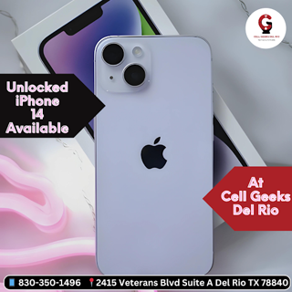 BUY IPHONE 14 TODAY AT CELL GEEKS DELRIO