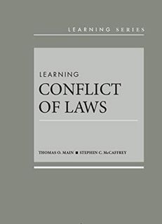 ACCESS [EPUB KINDLE PDF EBOOK] Learning Conflict of Laws (Learning Series) by  Thomas Main &  Stephe
