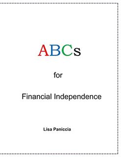 Read [KINDLE PDF EBOOK EPUB] ABCs for Financial Independence by  Lisa Paniccia 📩