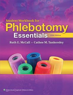READ [EPUB KINDLE PDF EBOOK] Phlebotomy Essentials Workbook by  Ruth E. McCall &  Cathee M. Tankersl